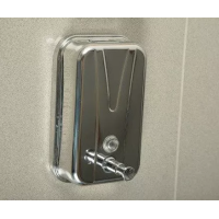 Диспенсер дозатор для жидкого мыла настенный из нержавеющей стали бытовой удобный 1литр. Диспенсер дозатор для жидкого мыла настенный из нержавеющей стали бытовой удобный 1литр.