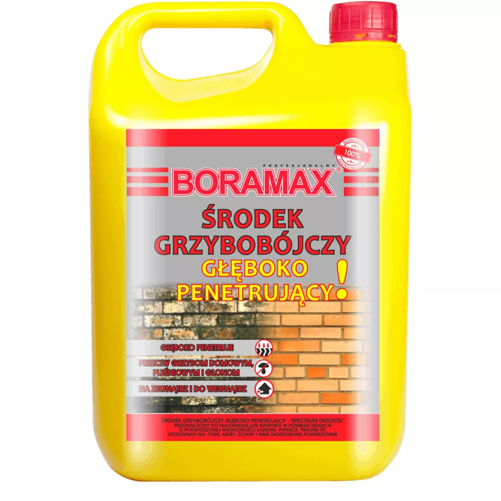 Препарат глубокопроницаемый для борьбы с грибком стен и дерева Boramax, 5 л.