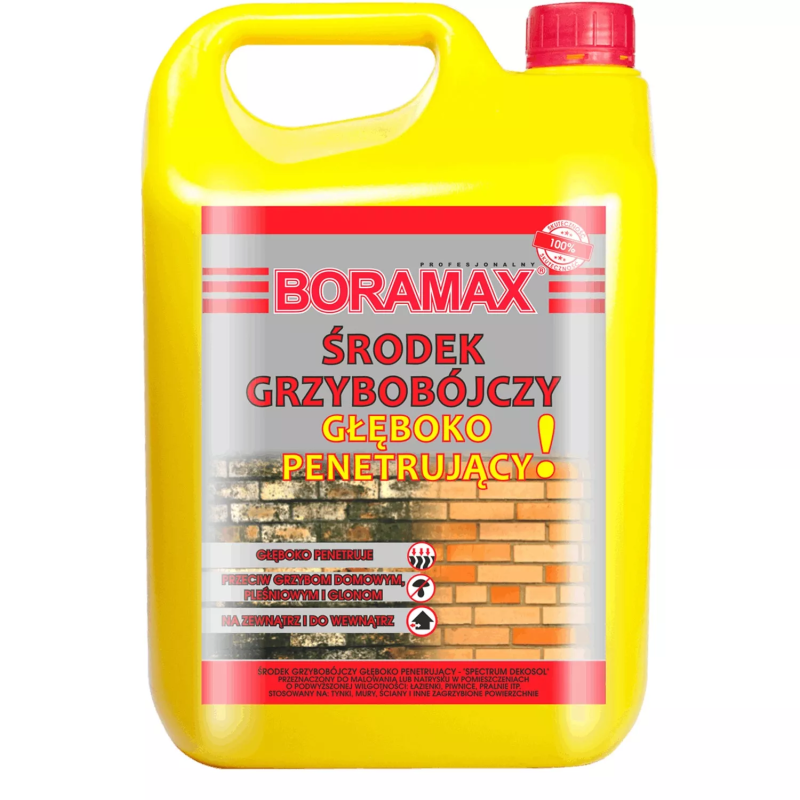 Препарат глубокопроницаемый для борьбы с грибком стен и дерева Boramax, 5 л.