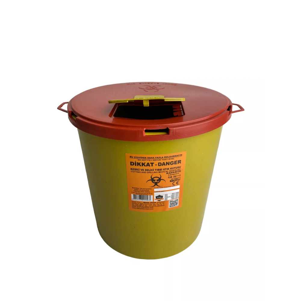 Контейнер для утилизации медицинских отходов 10л (вторичная) Контейнер для утилизации медицинских отходов 10л (вторичная)