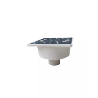 Трапп верт. D50 нержавеющая решетка 150х150 сухой затвор Трапп верт. D50 нержавеющая решетка 150х150 сухой затвор