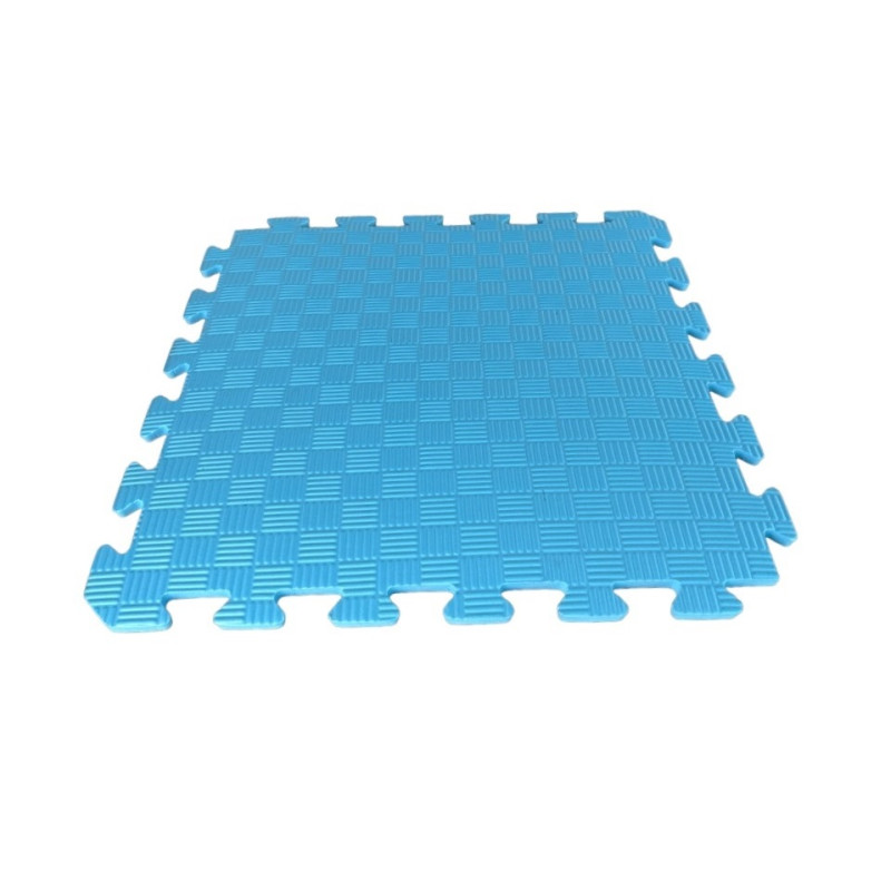 Коврик пазл EVA 50*50см толщина 10мм бирюзовый, мягкий теплый пол в детский 50*50см, 10мм