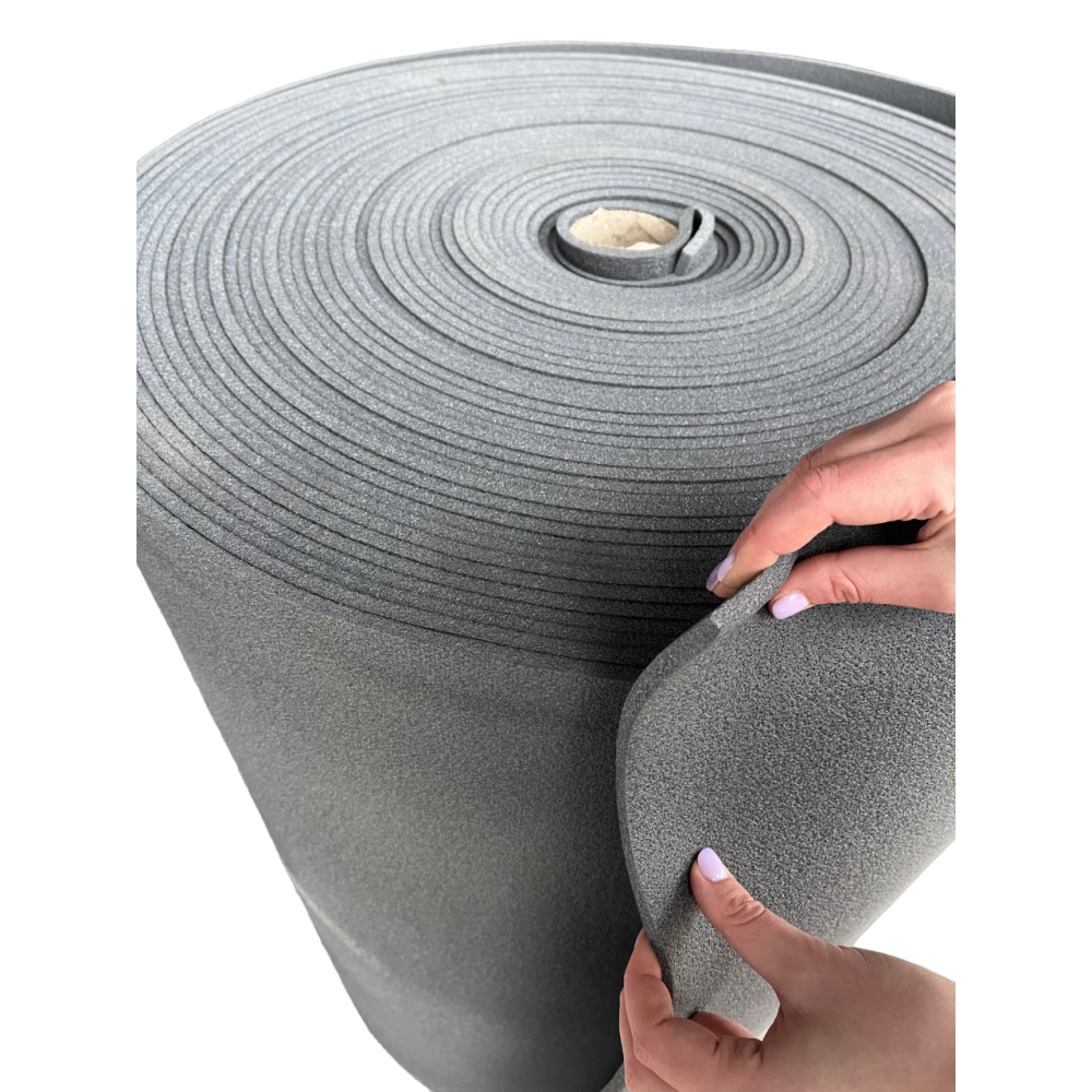 Полотно шумоизоляционное SanstoreFoam толщиной 5 мм из химически сшитого полиэтилена, рулон 75 кв.м. Полотно шумоизоляционное SanstoreFoam толщиной 5 мм из химически сшитого полиэтилена, рулон 75 кв.м.