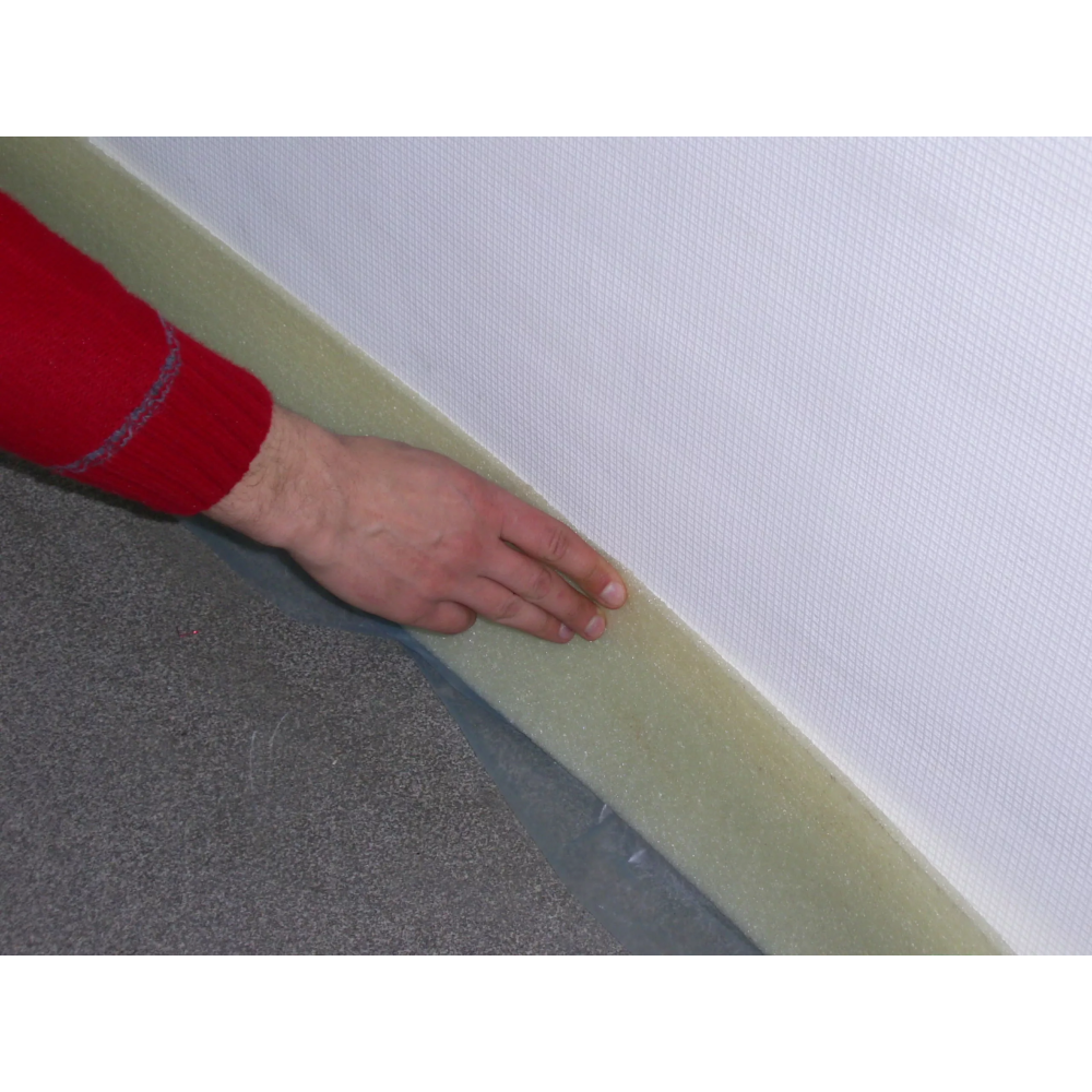 Демпферная лента 8/150 (50м.п.) с пленкой Демпферная лента 8/150 (50м.п.) с пленкой