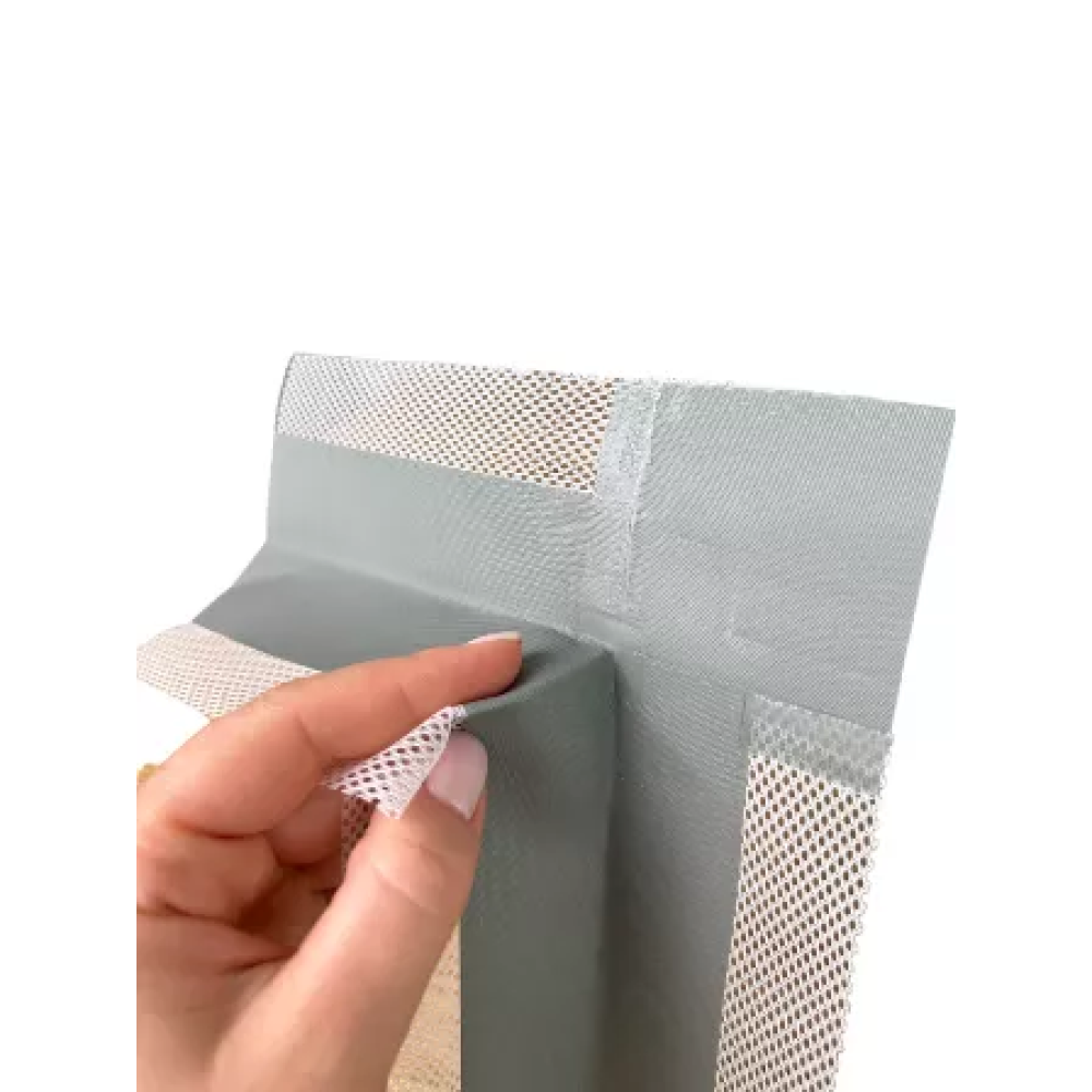 Наружный угол на основе эластомерной ленты и сетки Наружный угол на основе эластомерной ленты и сетки