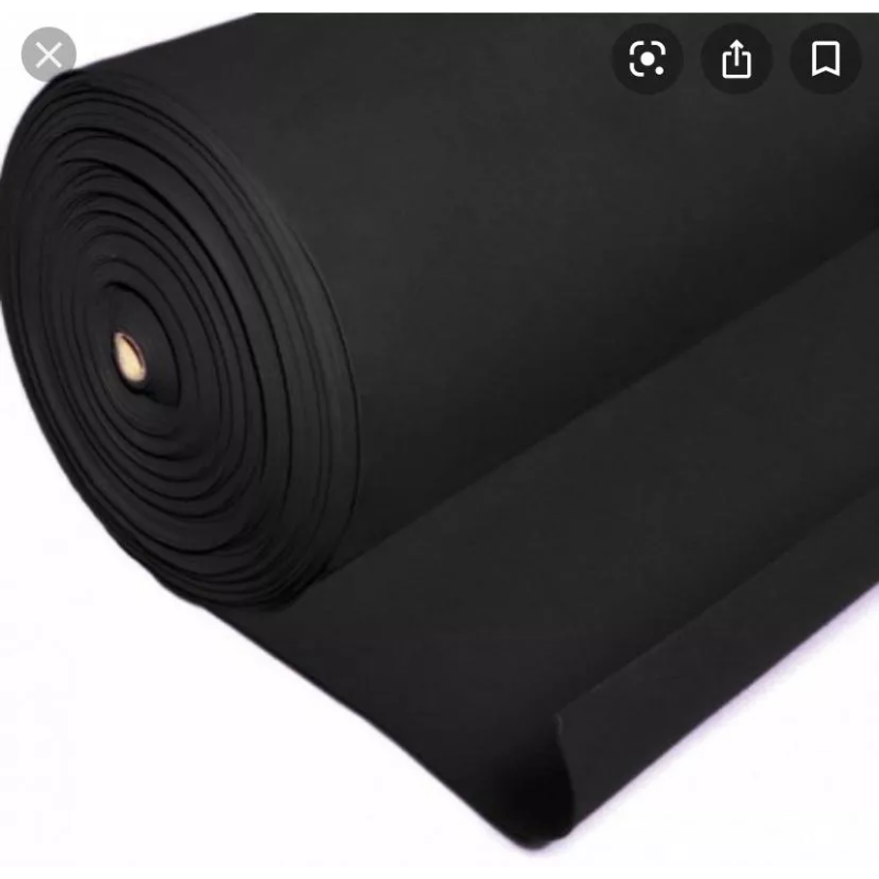 Листья Sanstore EVA CD0075, толщина 2мм (75кг/м3), цвет черный, в рул.