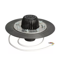 Roofing funnel SANSTORE 110/100mm with stainless flange, with thermal cable Roofing funnel SANSTORE 110/100mm with stainless flange, with thermal cable