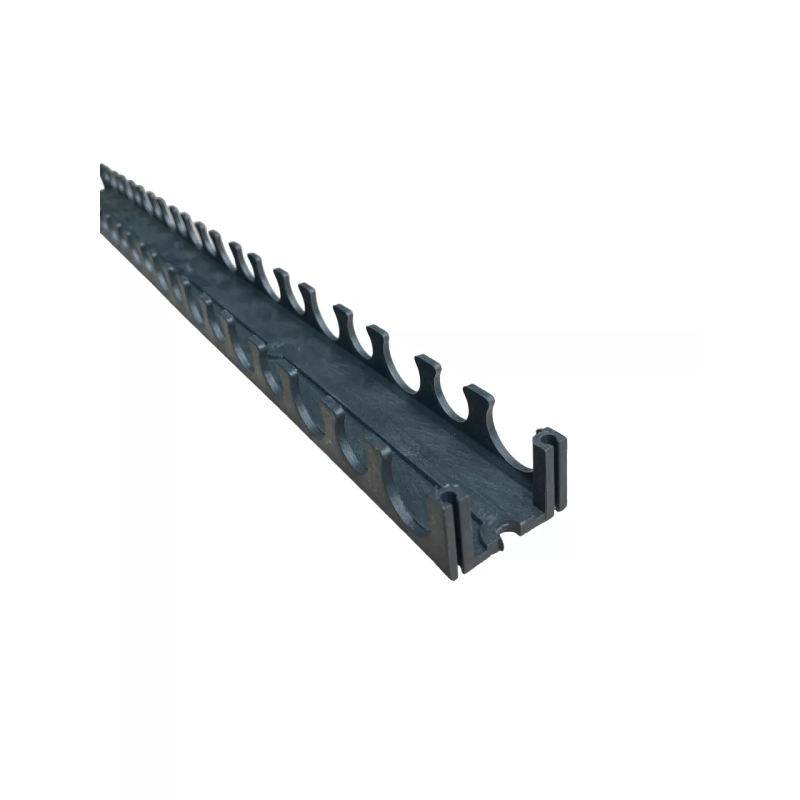 Планка монтажная для крепления труб теплого пола 16/20, длина 50см. черная