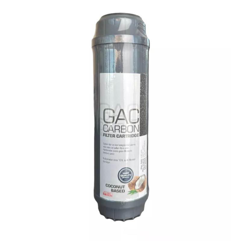 Картридж (активированный кокосовый уголь) GAC UDF (убирает запахи) 10″ SX 10 mcr 45°C NSF