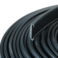 профиль ПВХ(поручень для перил 40*4 черный)