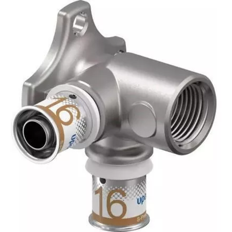 Водорозетка проточная Uponor S-Press PLUS 90° длинная long 16-Rp1/2"FT-16