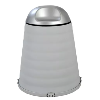 Мусорное ведро на 7л пластиковое серое, 24*24*30см Мусорное ведро на 7л пластиковое серое, 24*24*30см