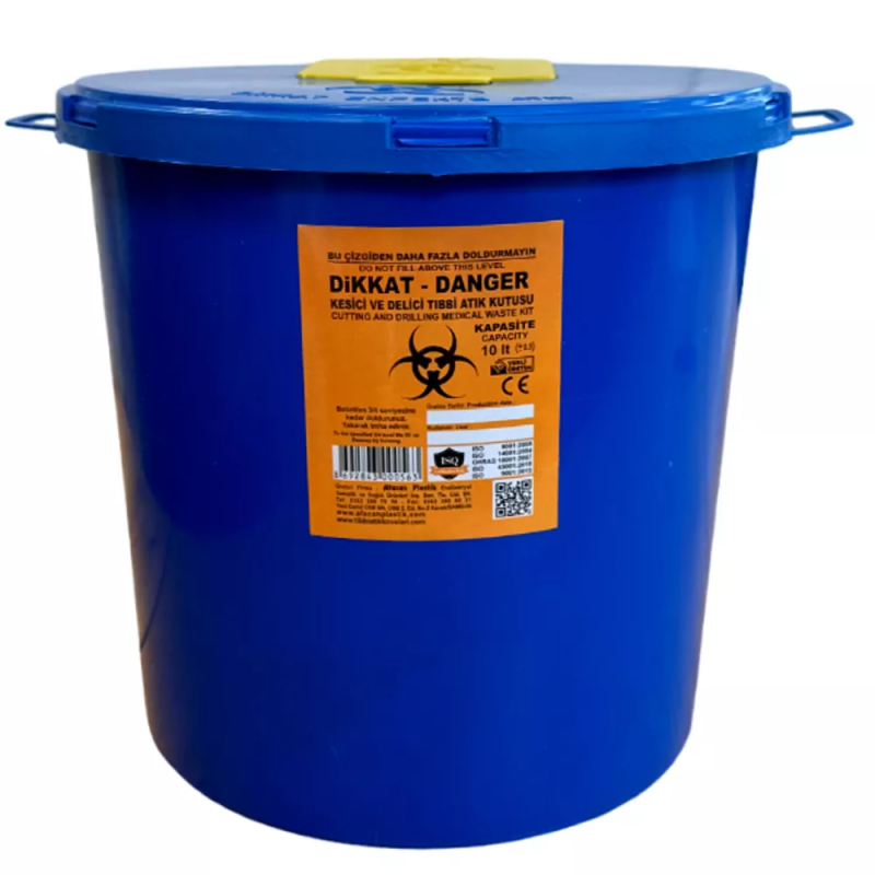 Контейнер для утилизации медицинских отходов 10л (синий)