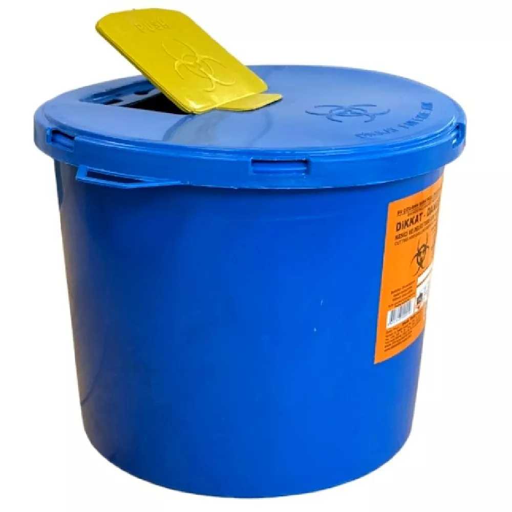 Контейнер для утилизации медицинских отходов 8л (синий) Контейнер для утилизации медицинских отходов 8л (синий)