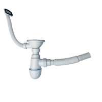 Сифон 115мм діаметром, 32мм труба, з переливом Сифон 115мм діаметром, 32мм труба, з переливом