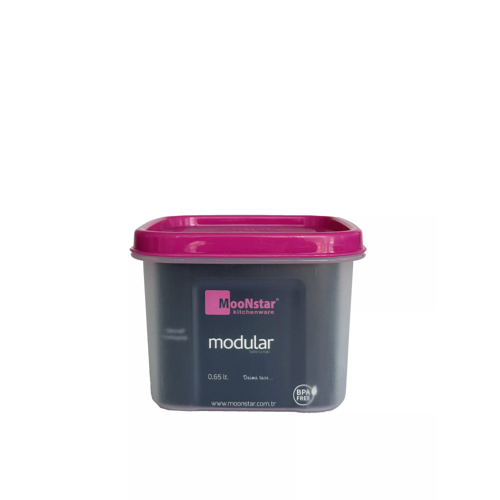 Контейнер пластиковый пищевой с крышкой Modular 0,65л Контейнер пластиковый пищевой с крышкой Modular 0,65л