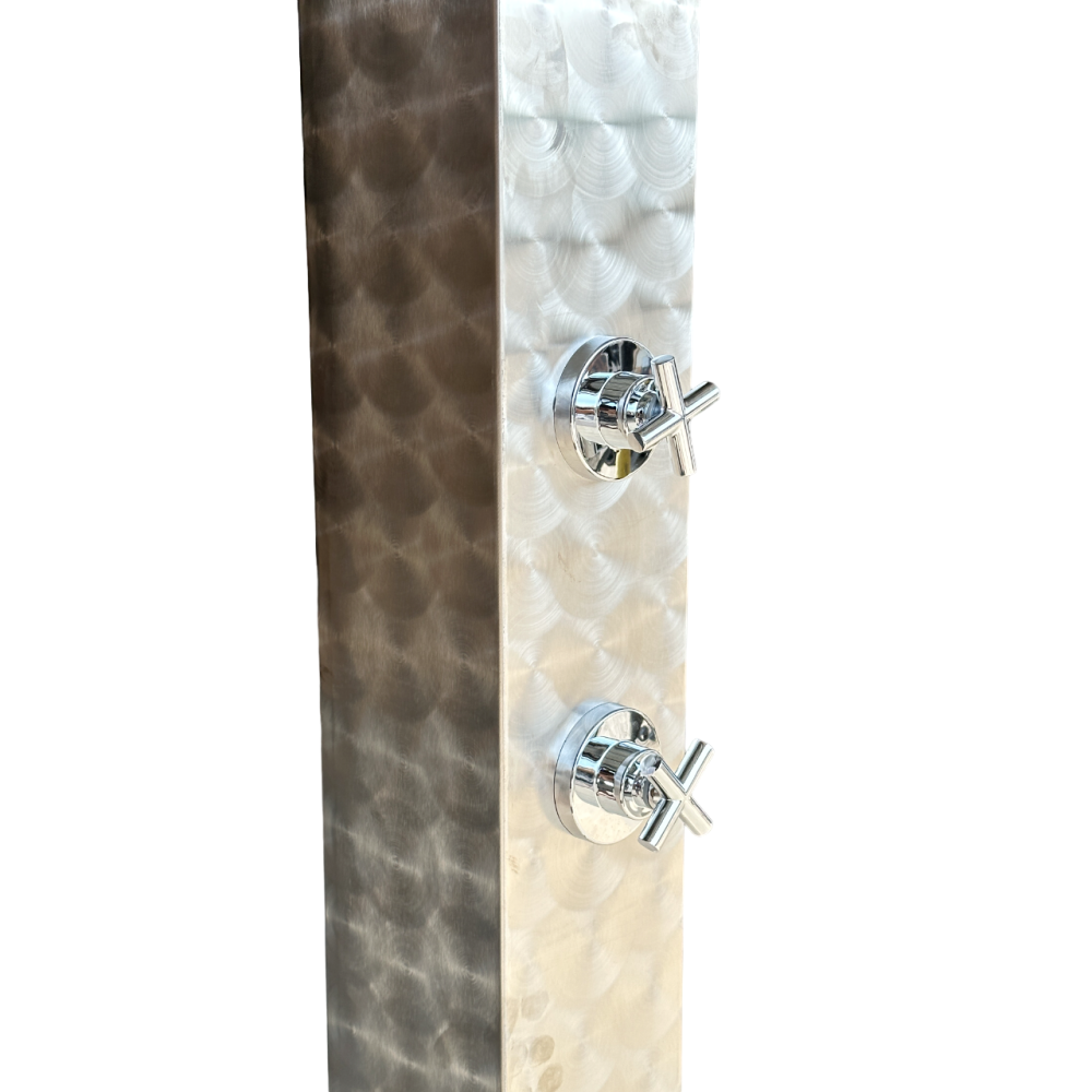 4957 Душевая система для бассейна и пляжа, с верхним душем и краном для мытья ног, 15х15х210см. 4957 Душевая система для бассейна и пляжа, с верхним душем и краном для мытья ног, 15х15х210см.