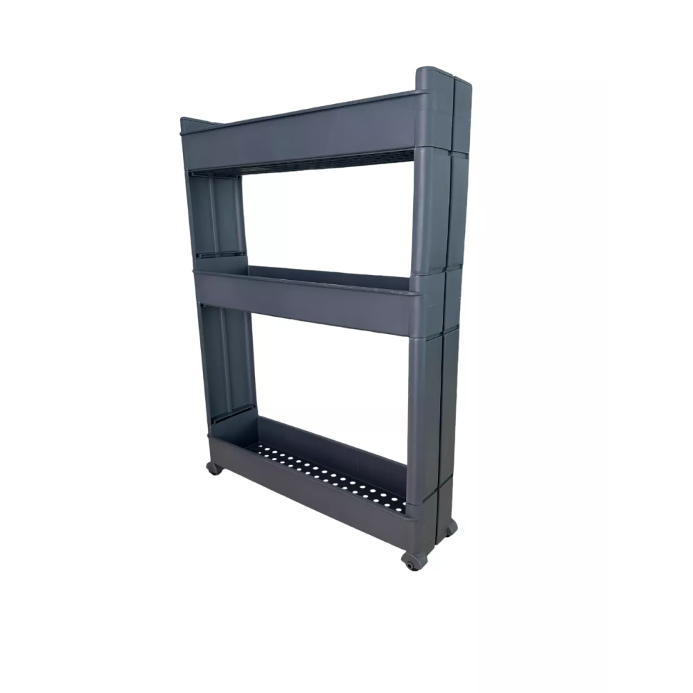 Этажерка-стелаж трехъярусная на колесах большая пластиковая, полка-органайзер трехъярусная пластиковая Этажерка-стелаж трехъярусная на колесах большая пластиковая, полка-органайзер трехъярусная пластиковая