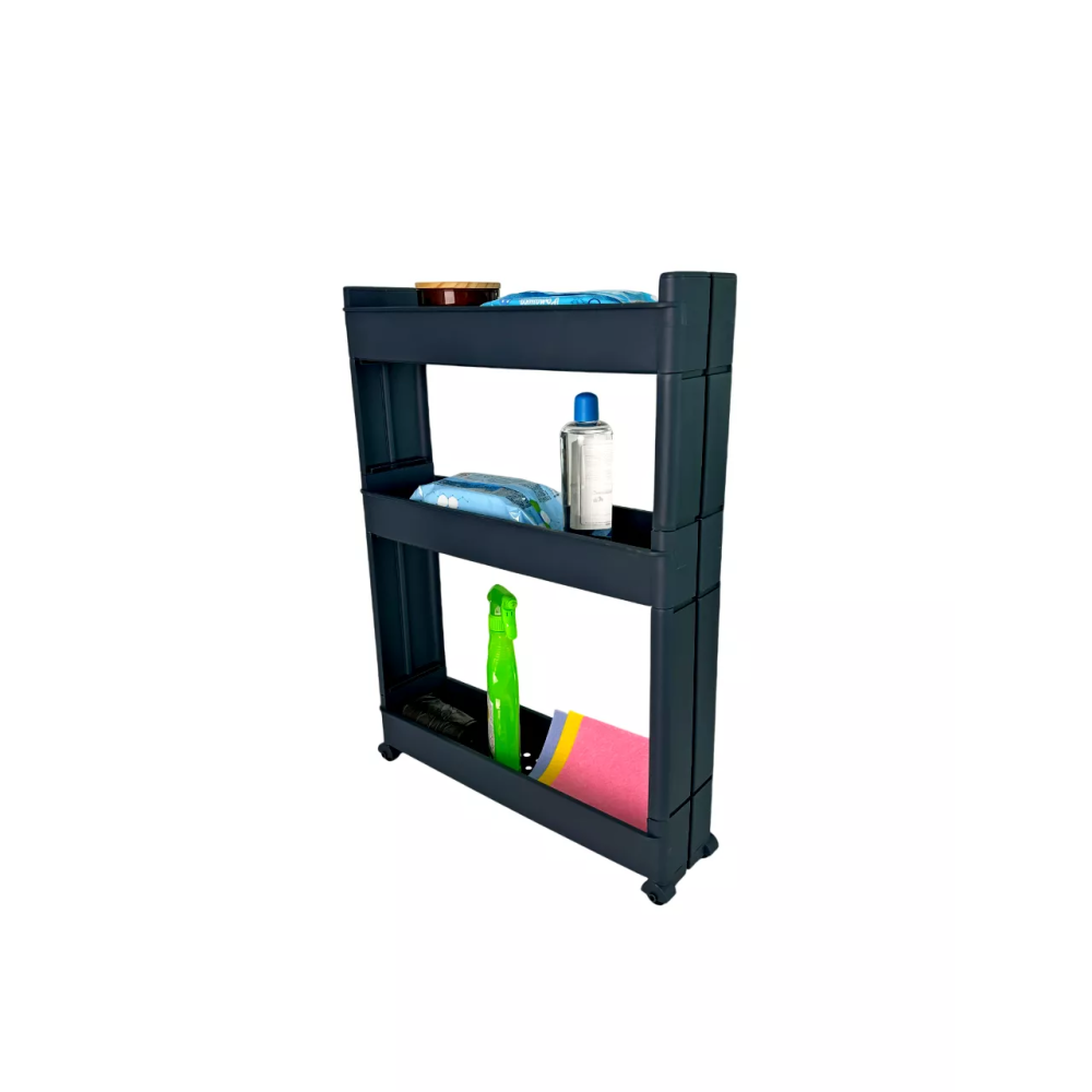 Этажерка-стелаж трехъярусная на колесах большая пластиковая, полка-органайзер трехъярусная пластиковая Этажерка-стелаж трехъярусная на колесах большая пластиковая, полка-органайзер трехъярусная пластиковая
