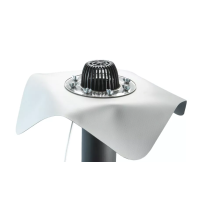 Roofing funnel SANSTORE 110/100mm with stainless flange, with PVC apron, with thermal cable Roofing funnel SANSTORE 110/100mm with stainless flange, with PVC apron, with thermal cable