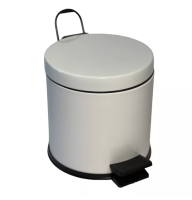 4501.1825 Відро для сміття з педаллю 3л, діаметр 21см, колір білий