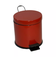 4501.1825 Відро для сміття з педаллю 3л, діаметр 21см, колір червоний