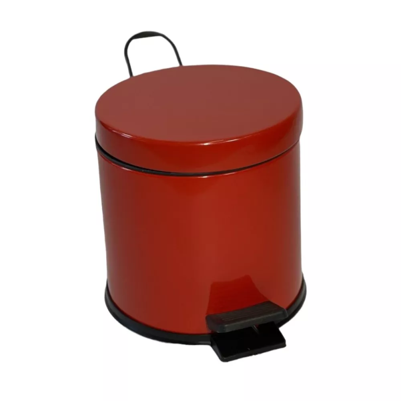 4501.1825 Відро для сміття з педаллю 3л, діаметр 21см, колір червоний