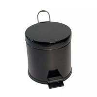 4501.1825 Відро для сміття з педаллю 3л, діаметр 21см, колір чорний 4501.1825 Відро для сміття з педаллю 3л, діаметр 21см, колір чорний