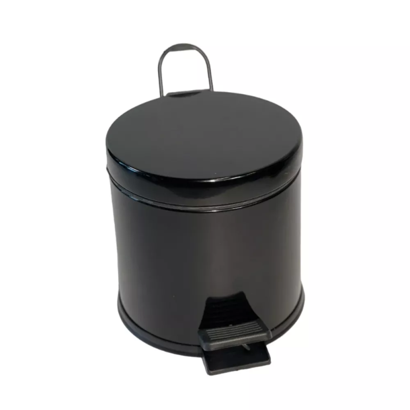 4501.1825 Мусорное ведро с педалью 3л, диаметр 21см, цвет черный