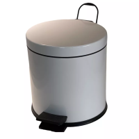 4501.2028 Мусорное ведро с педалью 5л, цвет белый, диаметр 20см 4501.2028 Мусорное ведро с педалью 5л, цвет белый, диаметр 20см
