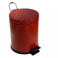 4501.2028 Мусорное ведро с педалью 5л, цвет красный, диаметр 20см 4501.2028 Мусорное ведро с педалью 5л, цвет красный, диаметр 20см