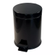 4501.2028 Мусорное ведро с педалью 5л, цвет черный, диаметр 20см