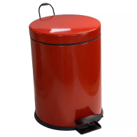 4501.2435 Відро для сміття з педаллю 12л, колір червоний, діаметр 24см 4501.2435 Відро для сміття з педаллю 12л, колір червоний, діаметр 24см