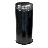Мусорное ведро с поворотной крышкой 27л, цвет черный