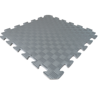 Коврик пазл EVA 50*50см толщина 10мм серый, мягкий теплый пол в детский 50*50см, 10мм