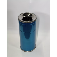 Пепельница-урна с ободком из нерж.стали, диаметр 25 см