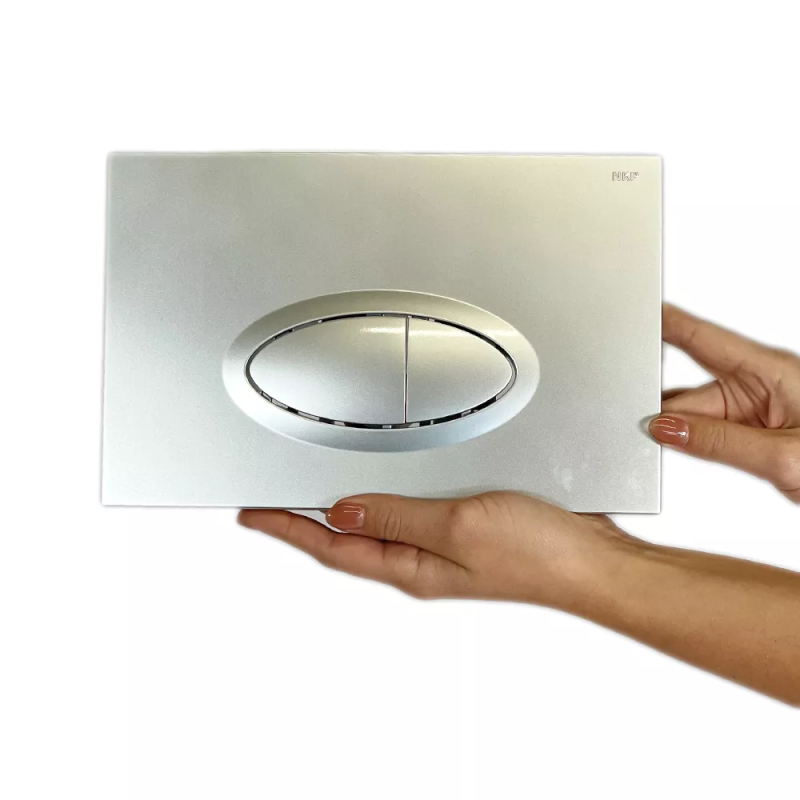 0050 Клавиша смыва для установки Chrome satin 3/6 LT, овальная