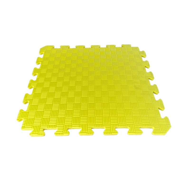 Коврик пазл EVA 50*50см толщина 10мм желтый, мягкий теплый пол в детский 50*50см, 10мм