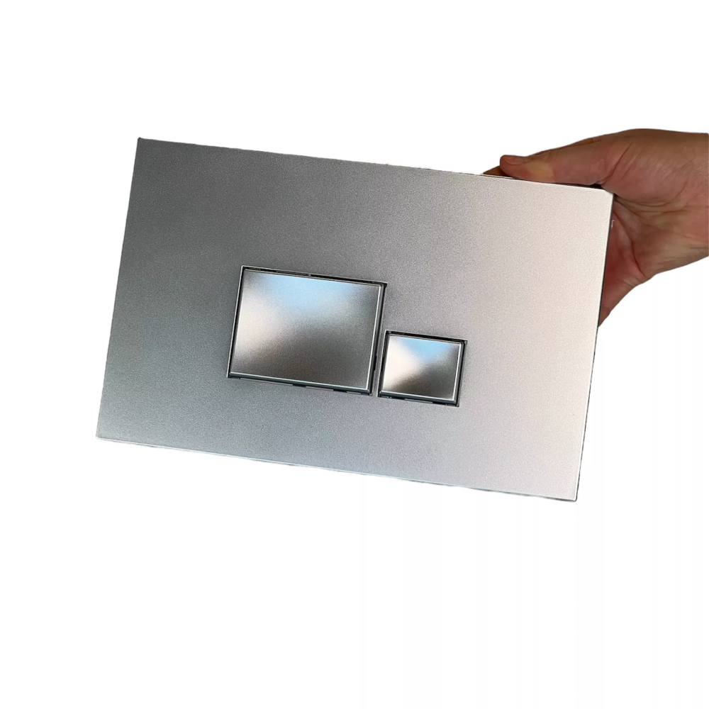 0070 Клавиша смыва для установки Chrome satin 3/6 LT, квадрат 3D 0070 Клавиша смыва для установки Chrome satin 3/6 LT, квадрат 3D