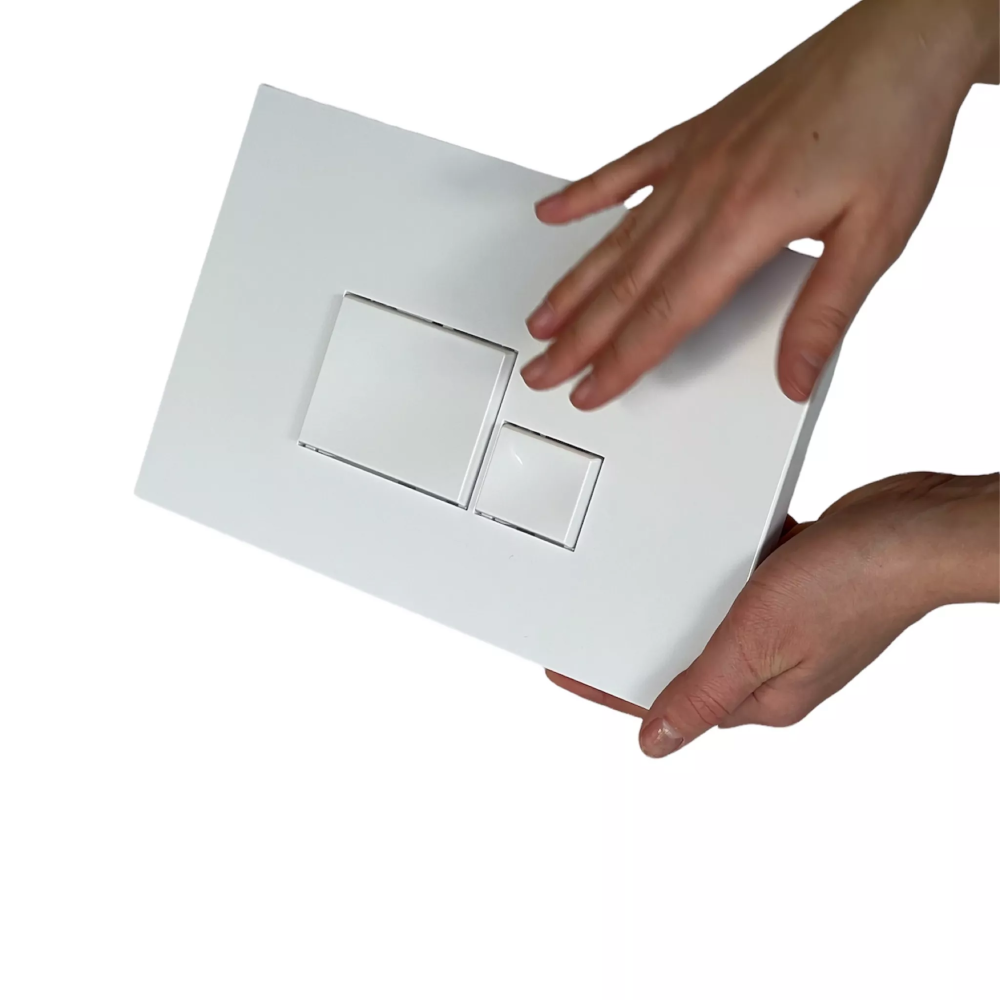 0072 Клавиша смыва для установки White 3/6 LT, квадрат 3D 0072 Клавиша смыва для установки White 3/6 LT, квадрат 3D