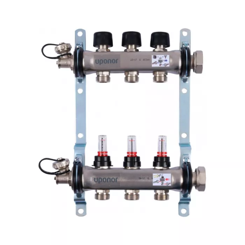 Стальной коллектор Uponor Vario S FM 3x3/4 Euro