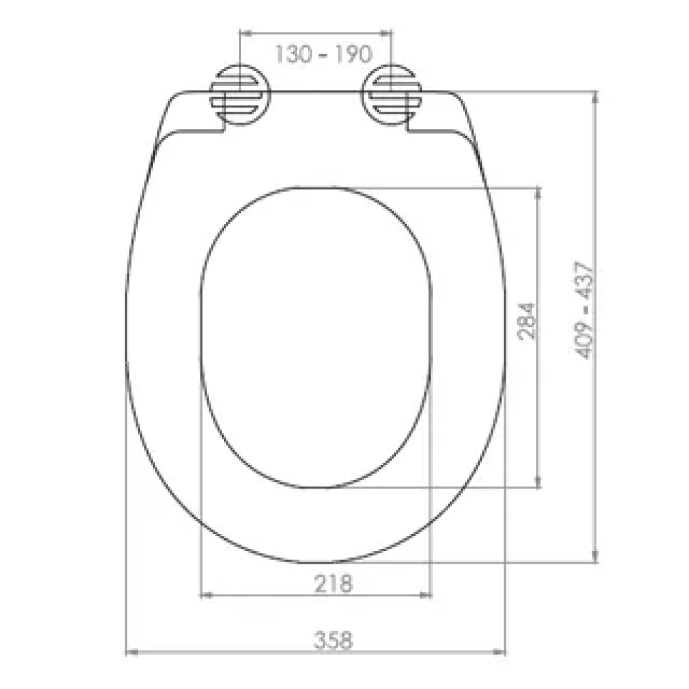 Сидіння для унітазу з термопласту з кришкою Akdeniz 0300, Овальне міцне і тверде сидіння для унітазу Сидіння для унітазу з термопласту з кришкою Akdeniz 0300, Овальне міцне і тверде сидіння для унітазу