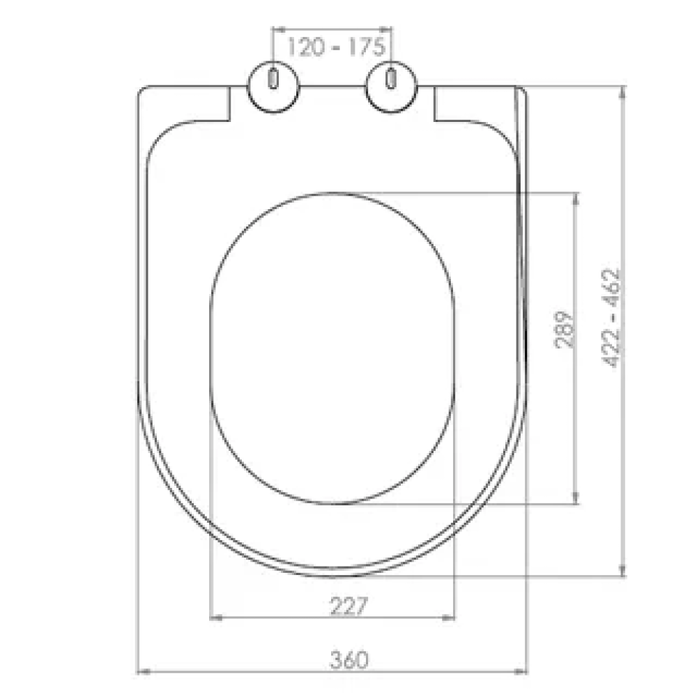 Крышка для унитаза из термопласта Inci 0336, Овальное туалетное сиденье с антибактериальным покрытием Крышка для унитаза из термопласта Inci 0336, Овальное туалетное сиденье с антибактериальным покрытием