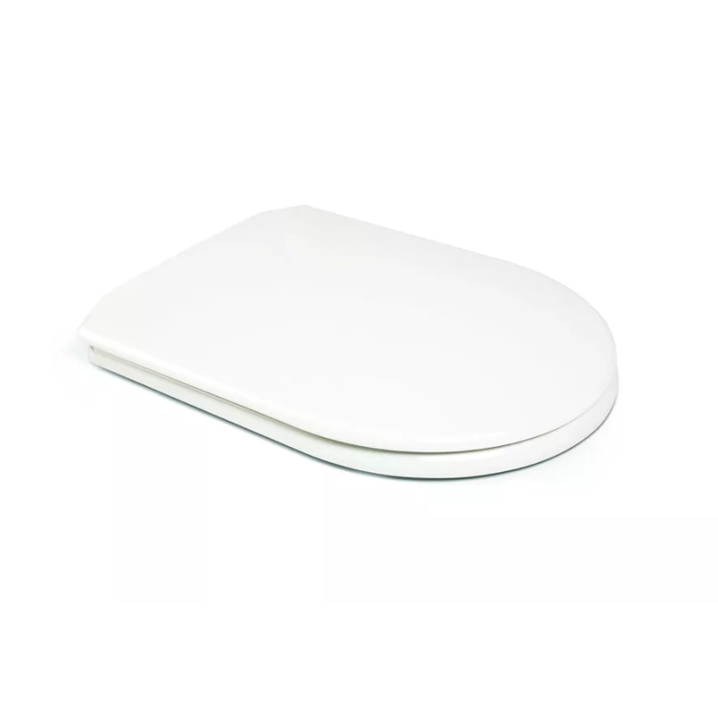 Крышка для унитаза из термопласта Short Inci 0342, Туалетное сиденье овальной формы с функцией быстрого снятия