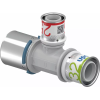 Прес-фітинги Uponor S-Press PLUS Трійник редукційний PPSU 40-25-32 Прес-фітинги Uponor S-Press PLUS Трійник редукційний PPSU 40-25-32