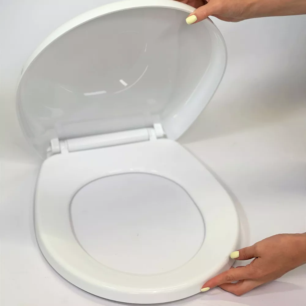 Сиденье для унитаза полипропиленовое Luande 0346, Антибактериальное туалетное сиденье с функцией микролифт Сиденье для унитаза полипропиленовое Luande 0346, Антибактериальное туалетное сиденье с функцией микролифт