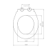 Сиденье для унитаза из дюропласта с крышкой с микролифтом Nice 0400, Крышка для унитаза с плавным опусканием