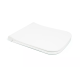 Cиденье для унитаза с микролифтом Forte 0412, Прямоугольное туалетное антибактериальное сиденье с крышкой