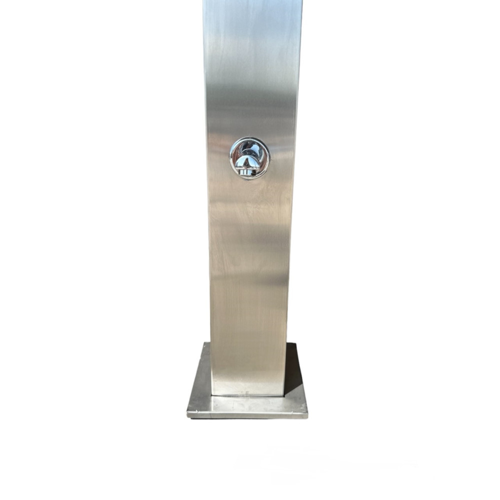 4957 Душевая система для бассейна и пляжа, с верхним душем и краном, 15х15х210см. 4957 Душевая система для бассейна и пляжа, с верхним душем и краном, 15х15х210см.