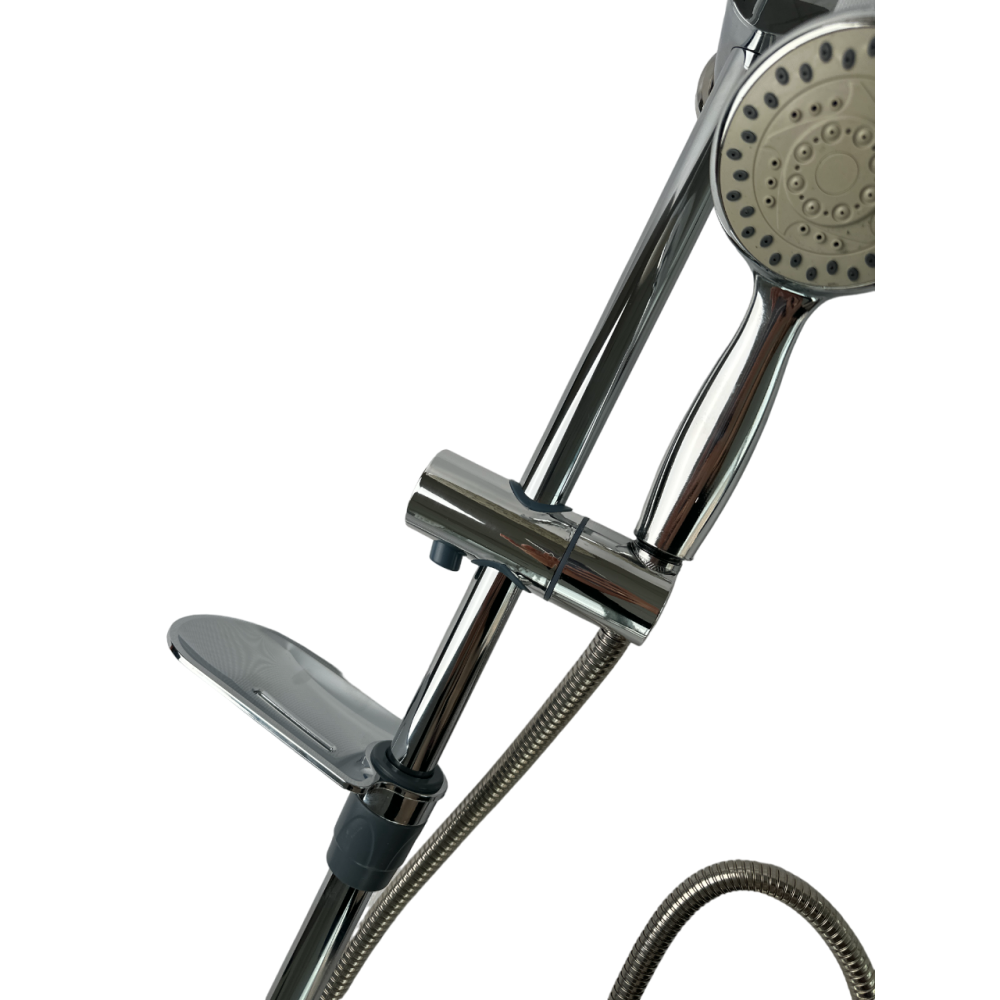 Душова система ISTANBUL ROBOT з верхнім душем на один режим та ручною лійкою на три режими Душова система ISTANBUL ROBOT з верхнім душем на один режим та ручною лійкою на три режими